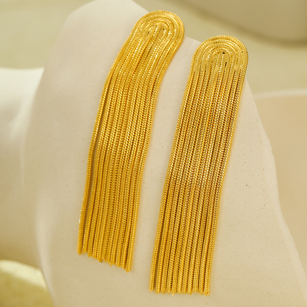 18K Gold Fringe Earrings