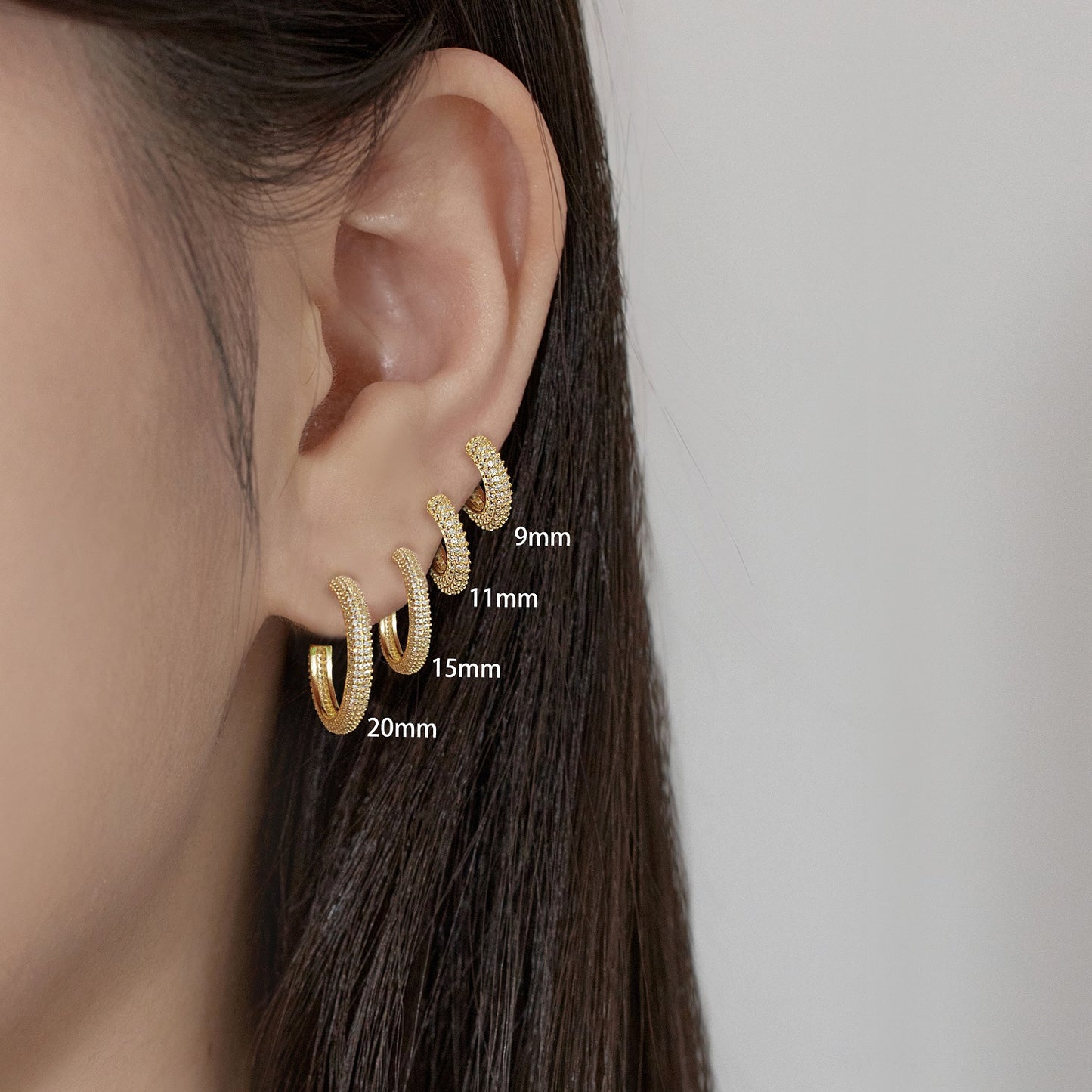 Sterling Silver Zirconia Earrings