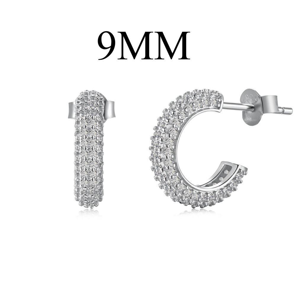 Sterling Silver Zirconia Earrings