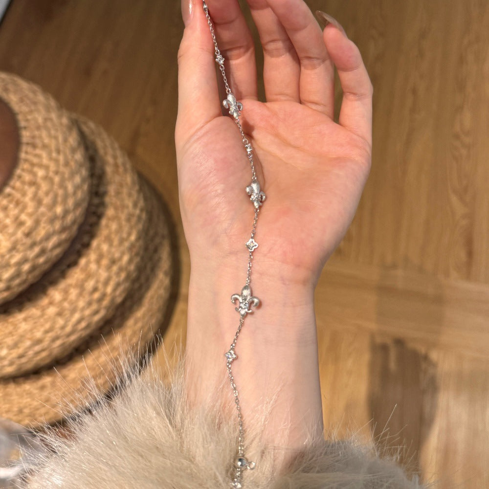 Elegant Iris Brushed Bracelet, 925 Sterling Silver