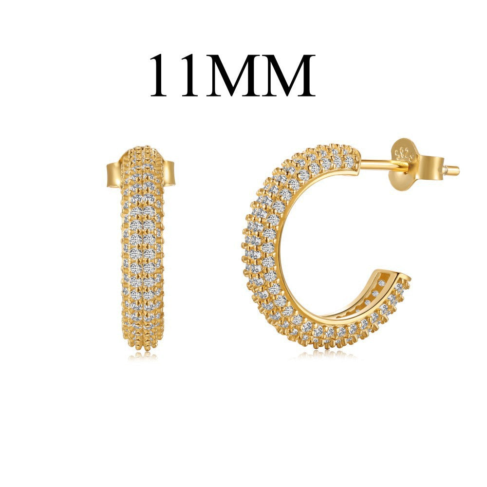 Sterling Silver Zirconia Earrings