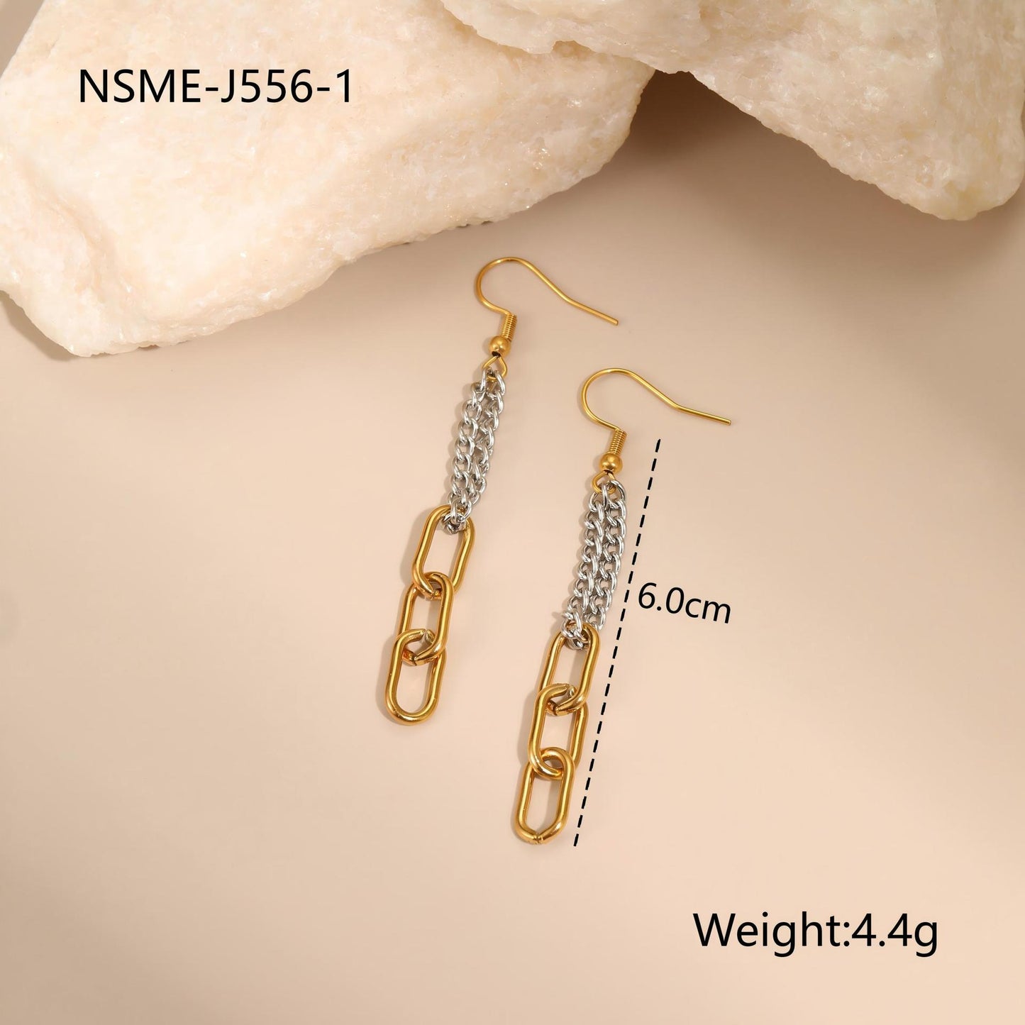 Two-Tone Chain Link Design Jewelry