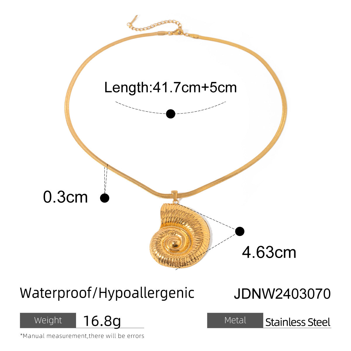 18k Gold Plated Ocean Jewelry Set with Pearl & Shell | Stainless Steel Beach necklace, bracelet, earrings